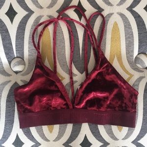 VS PINK velvet bralette